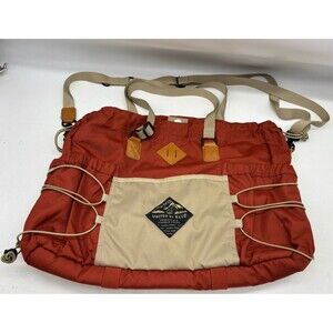 United By Blue Cairn Tote Bag Rustic Orange  And Tan Never Used Heavy Duty